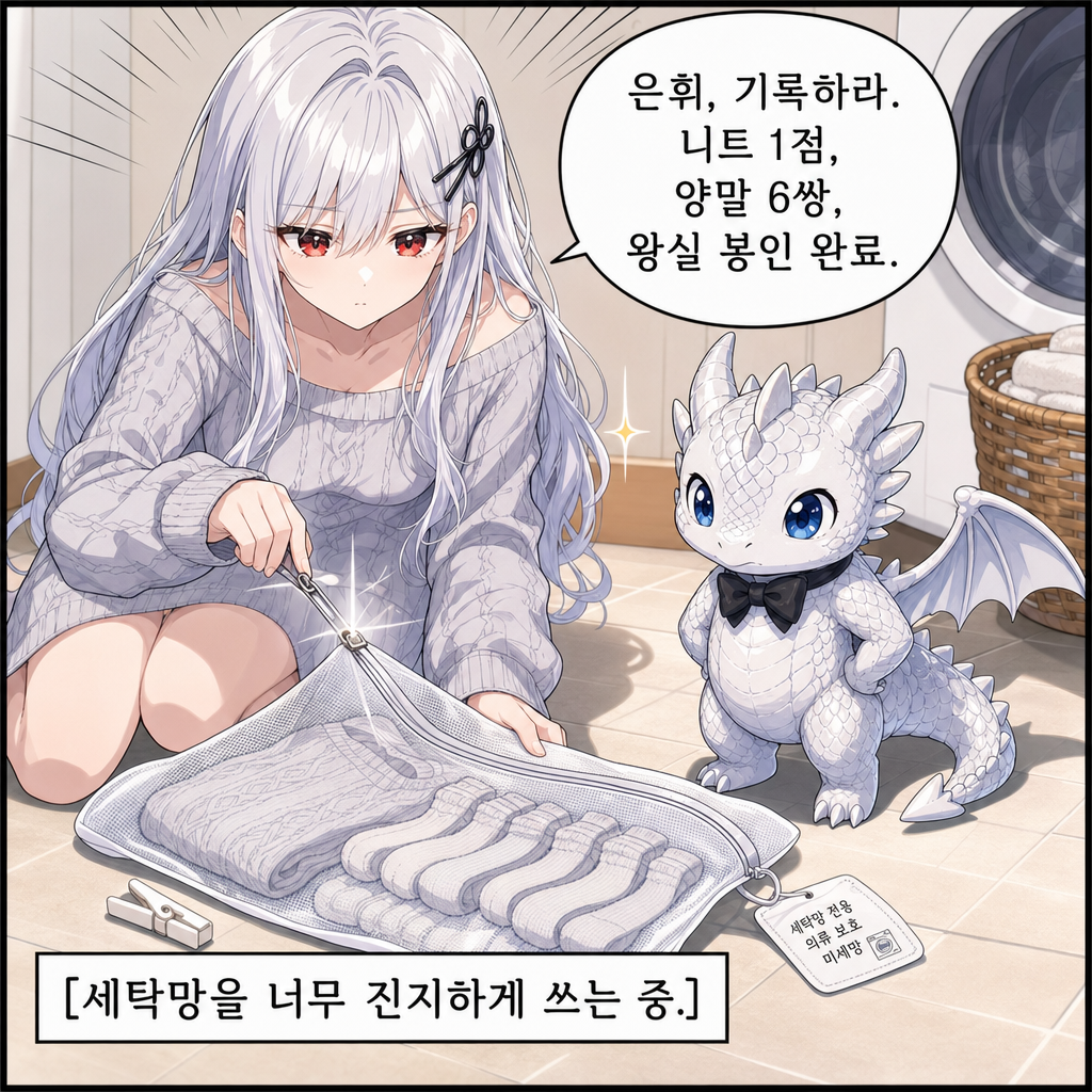 세탁망 봉인 사건 002컷