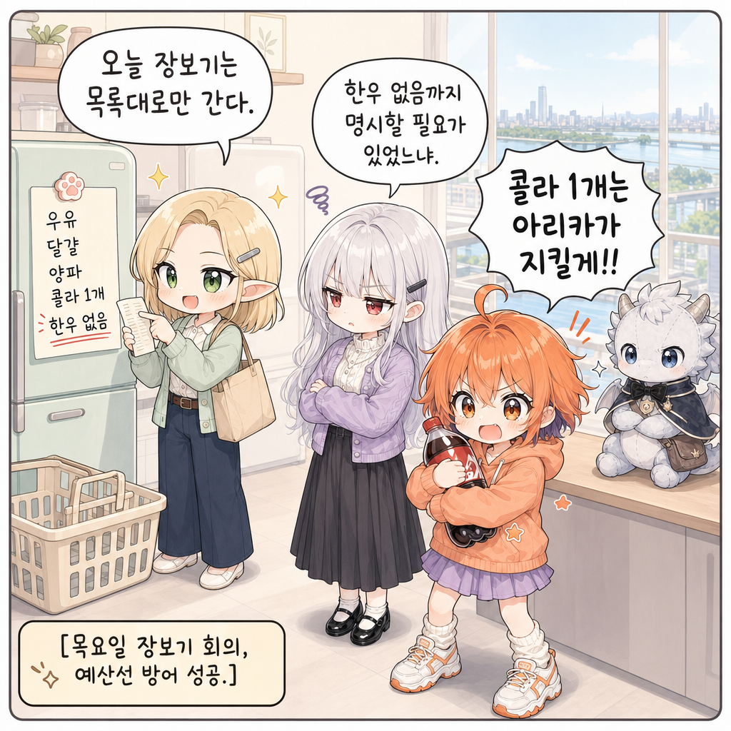 냉장고 자석 회의 004컷