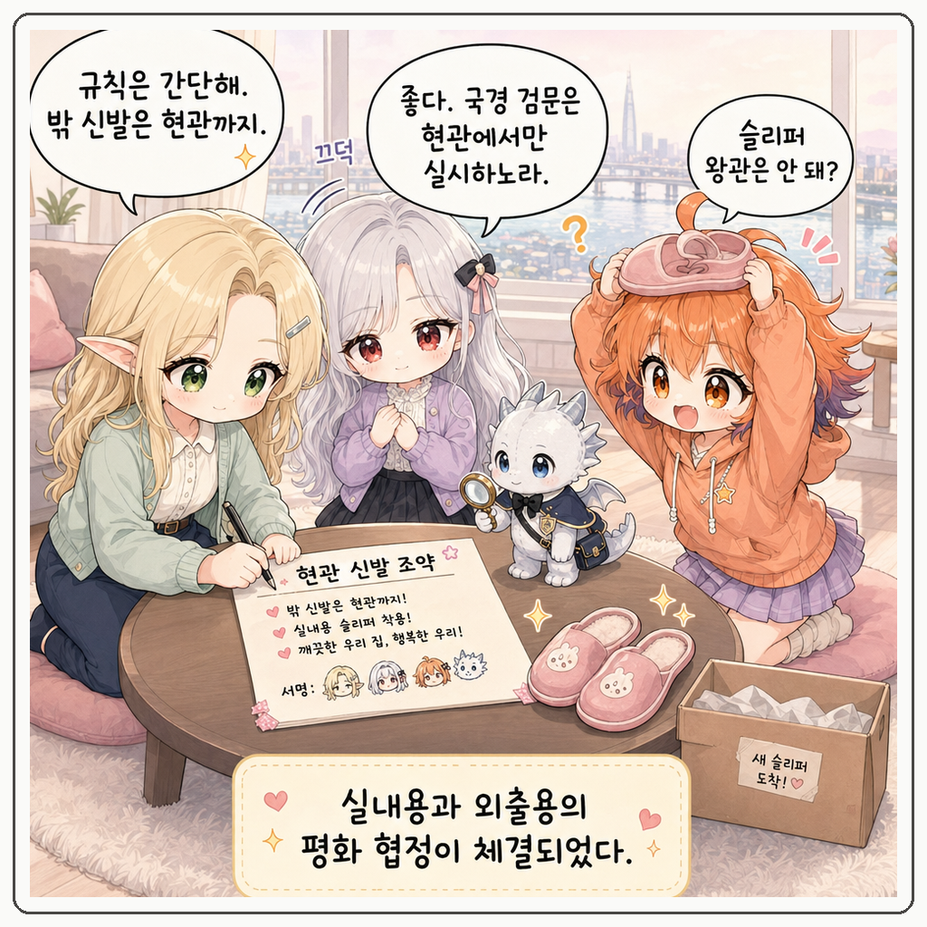 현관 앞 신발 조약 004컷