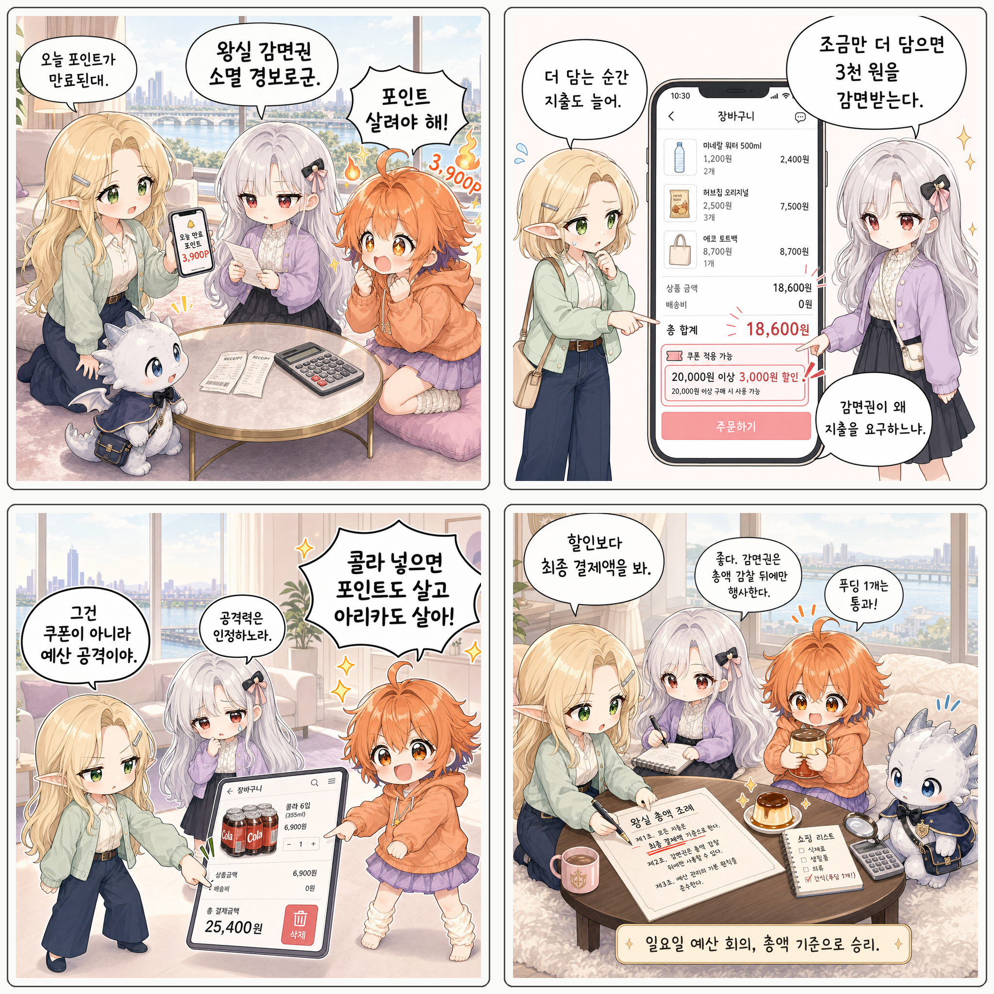 쿠폰 만료 경보 합본