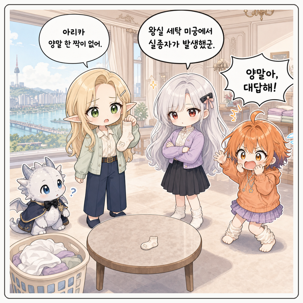양말 실종 사건 001컷