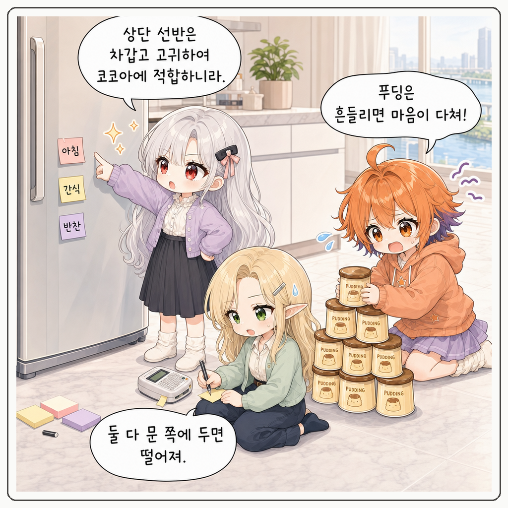 냉장고 자리 전쟁 002컷