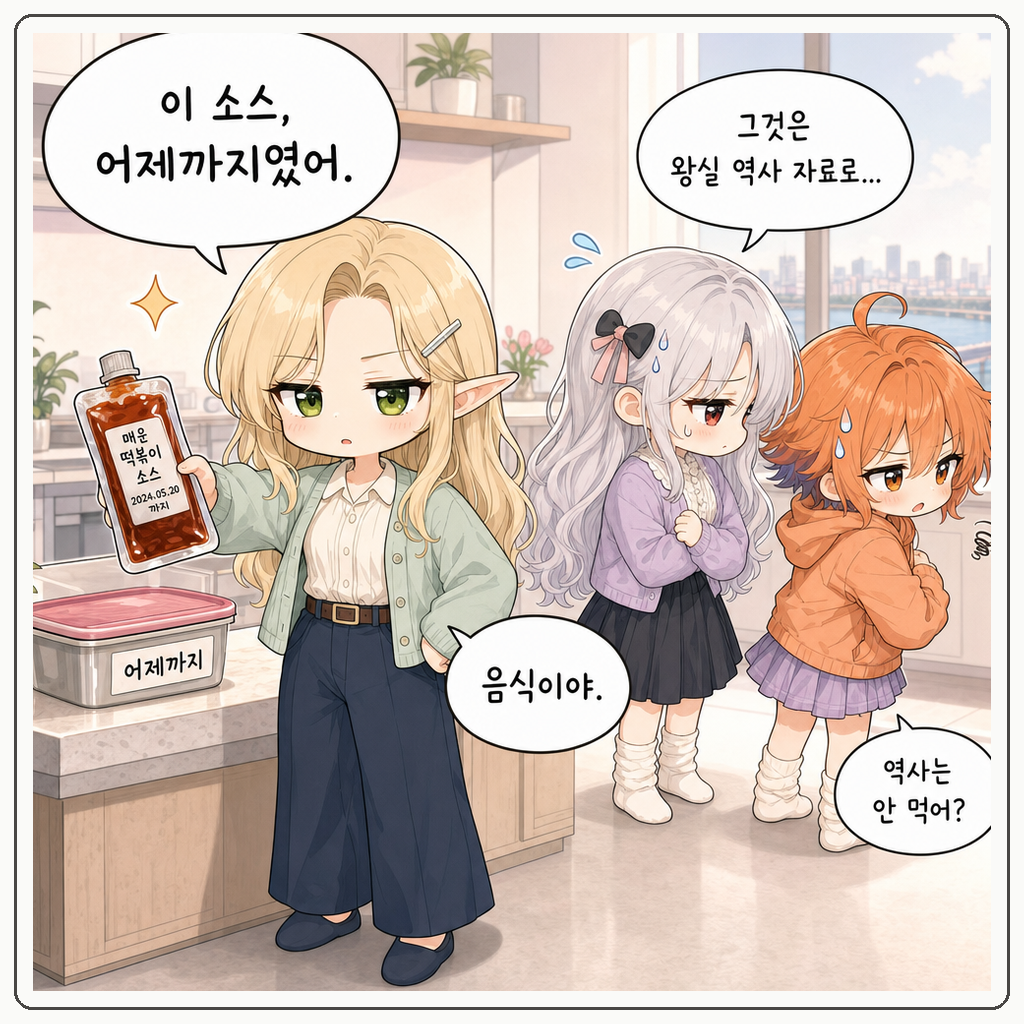 냉장고 자리 전쟁 003컷
