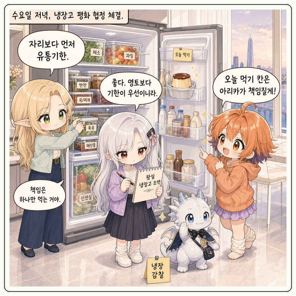 냉장고 자리 전쟁 004컷