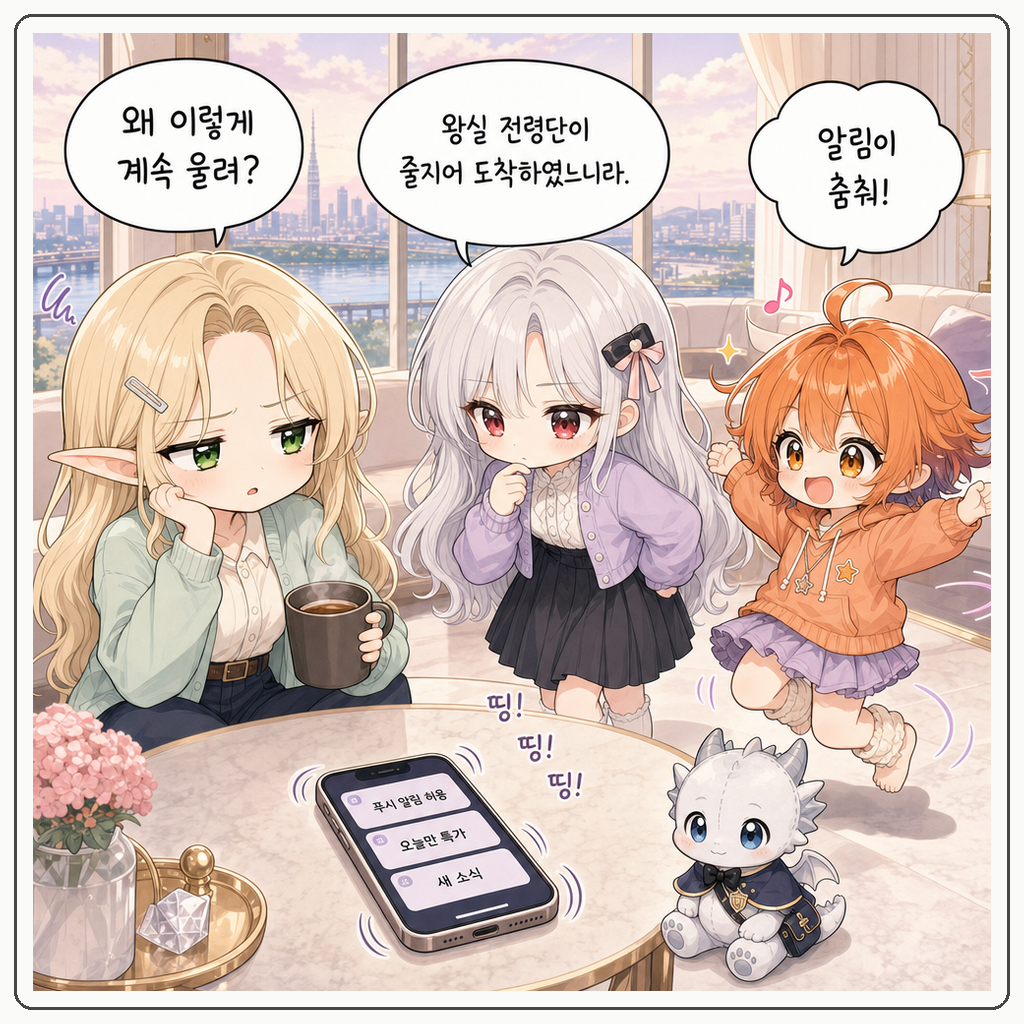 알림 권한 회의 001컷