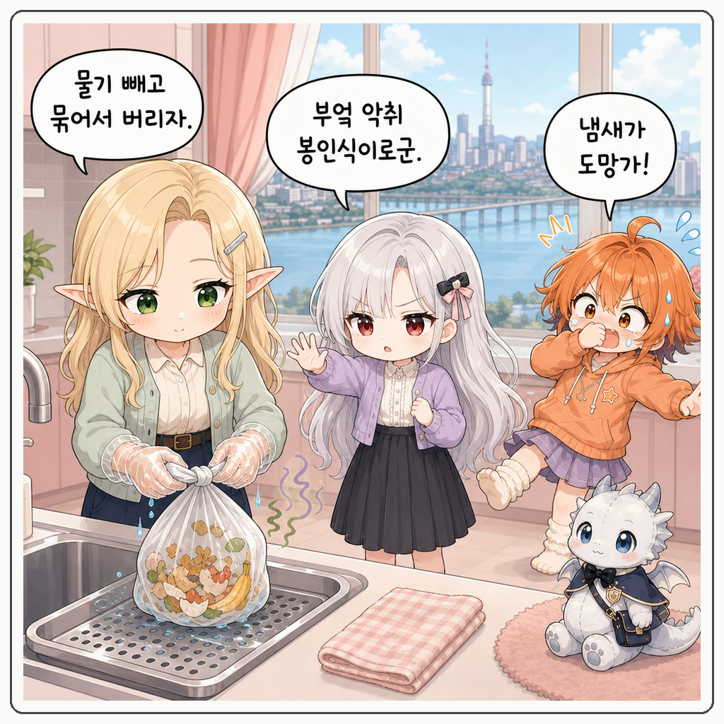 음식물 봉인 매듭 001컷