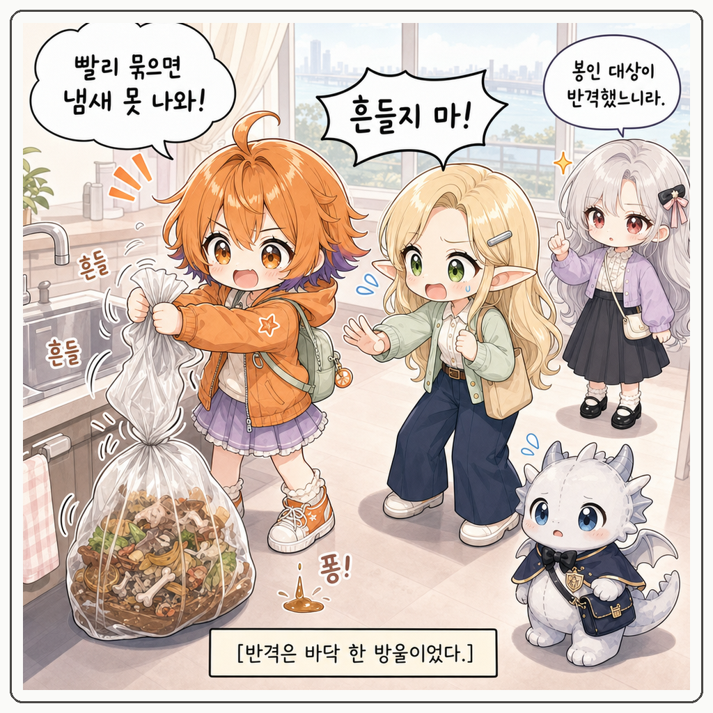 음식물 봉인 매듭 002컷