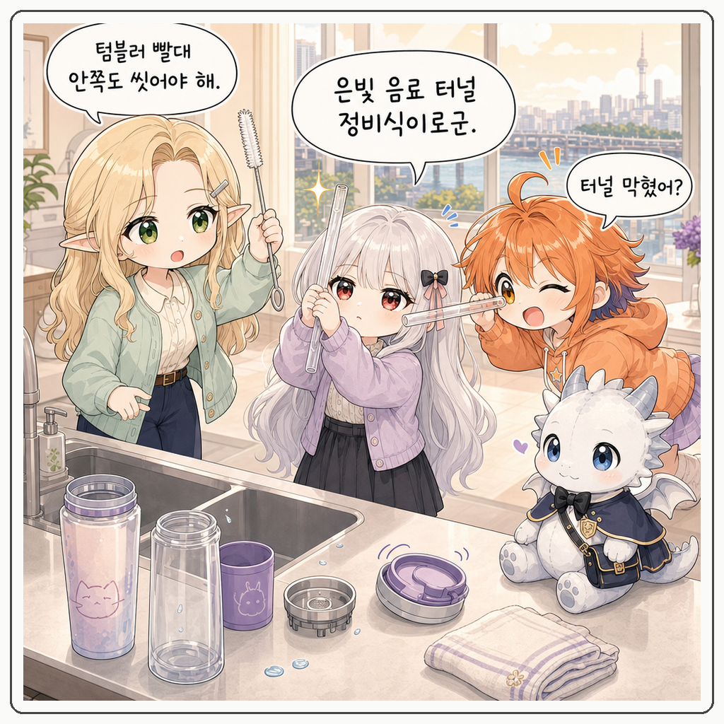 빨대 터널 세척식 001컷