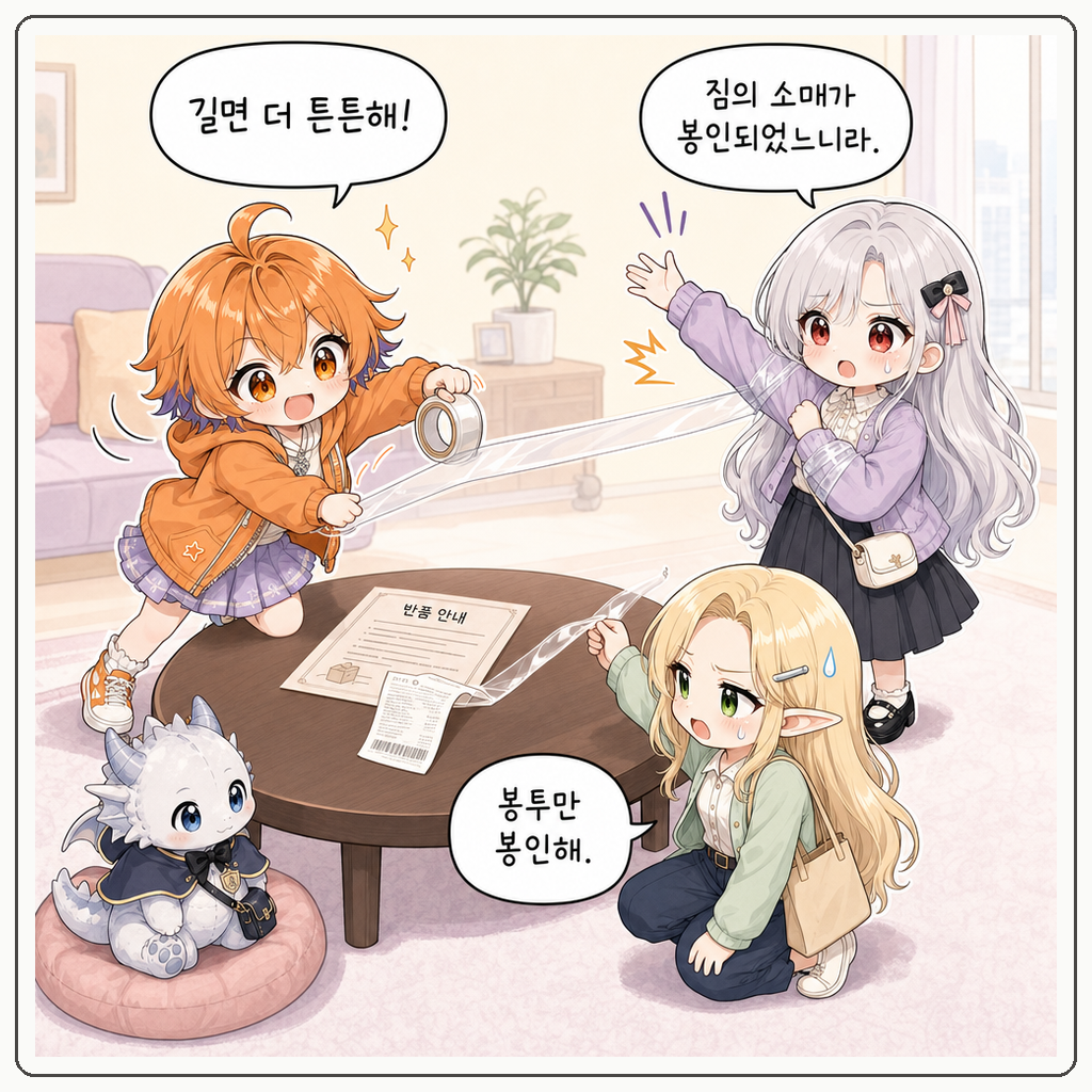 투명테이프 봉인식 002컷