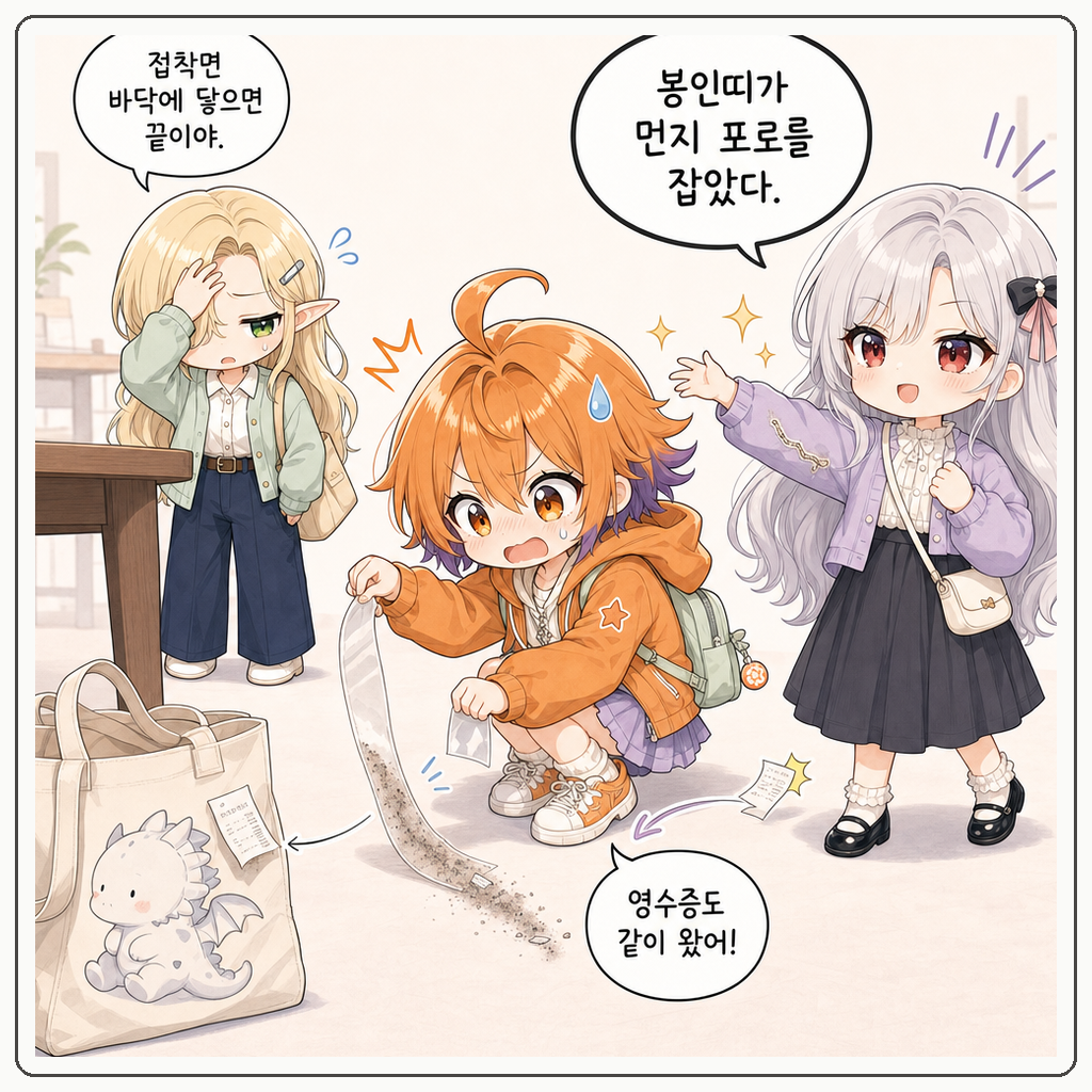 투명테이프 봉인식 003컷