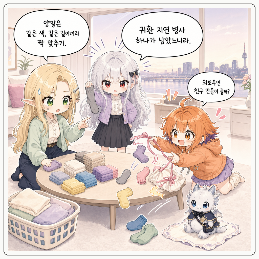 양말 짝 심문회 001컷