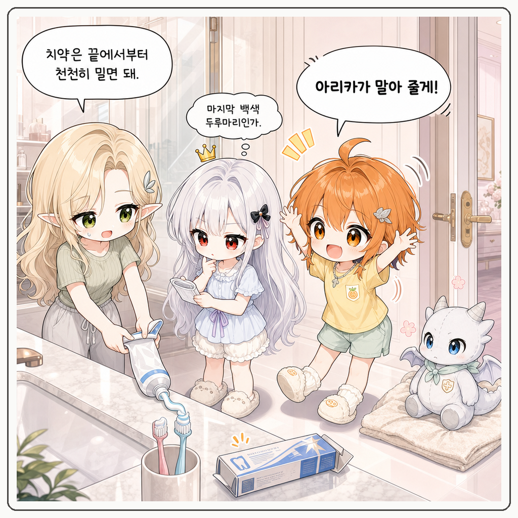 치약 꼬리 접기 001컷