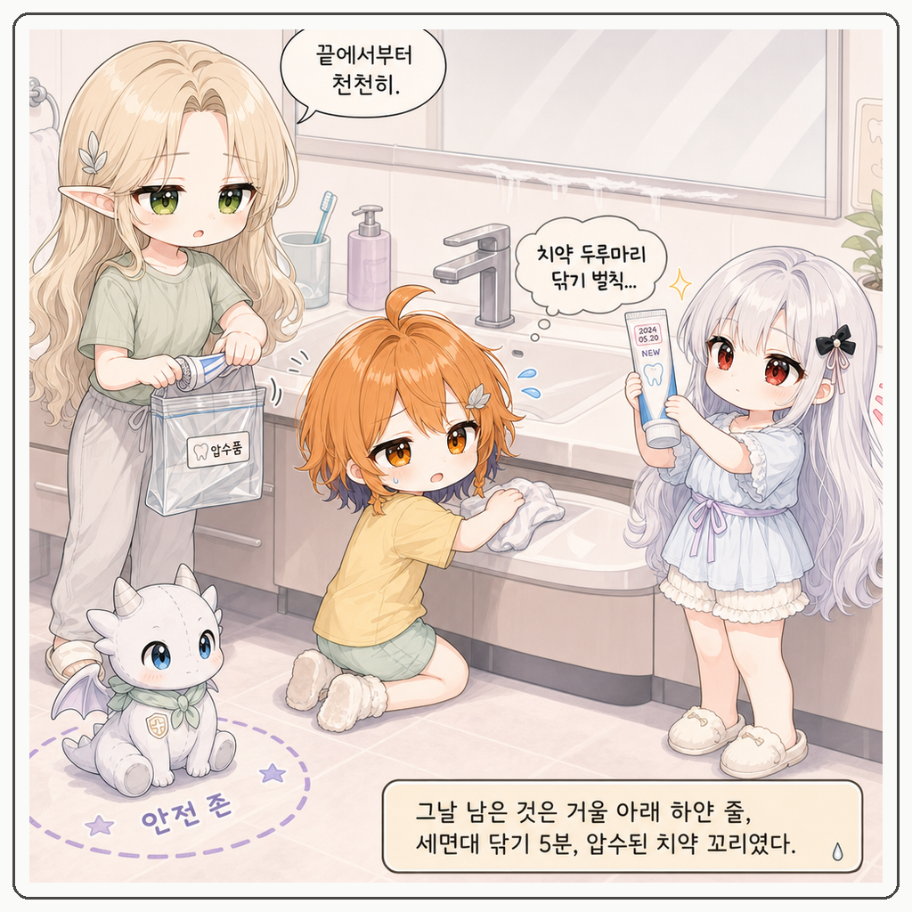 치약 꼬리 접기 004컷