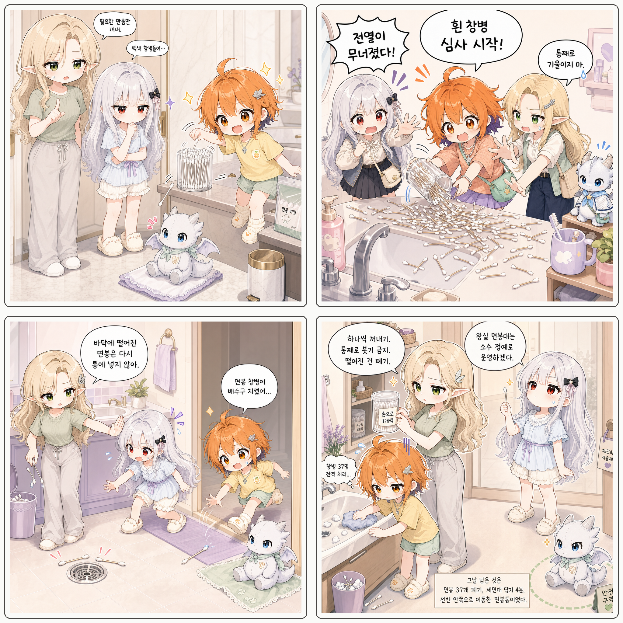 면봉 창병 정렬 합본