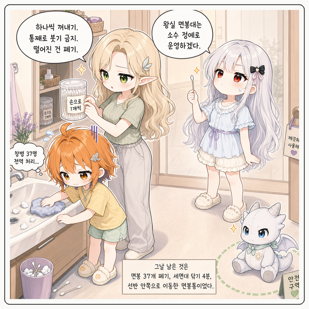 면봉 창병 정렬 004컷