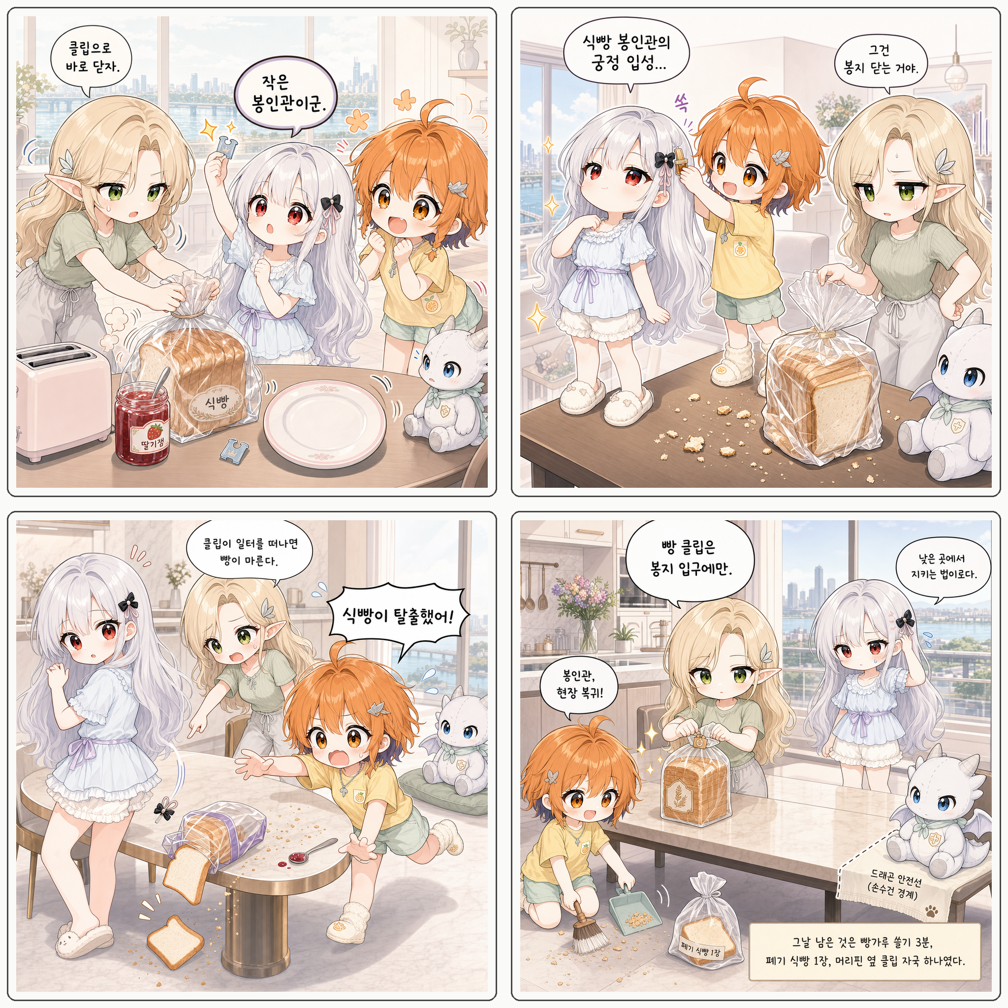 빵 클립 왕관식 합본