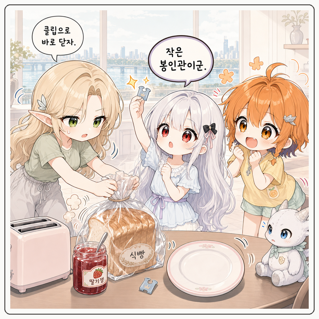빵 클립 왕관식 001컷