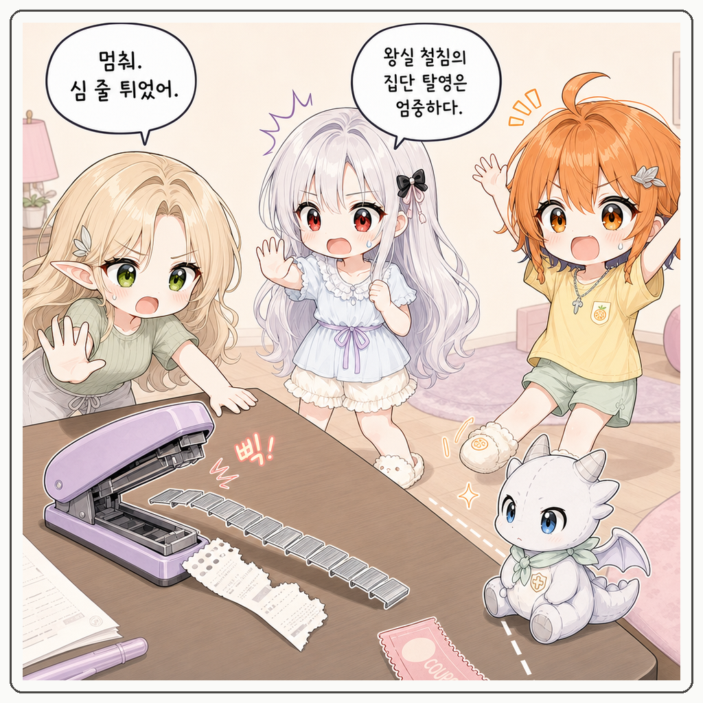 스테이플러 철침 봉인식 003컷