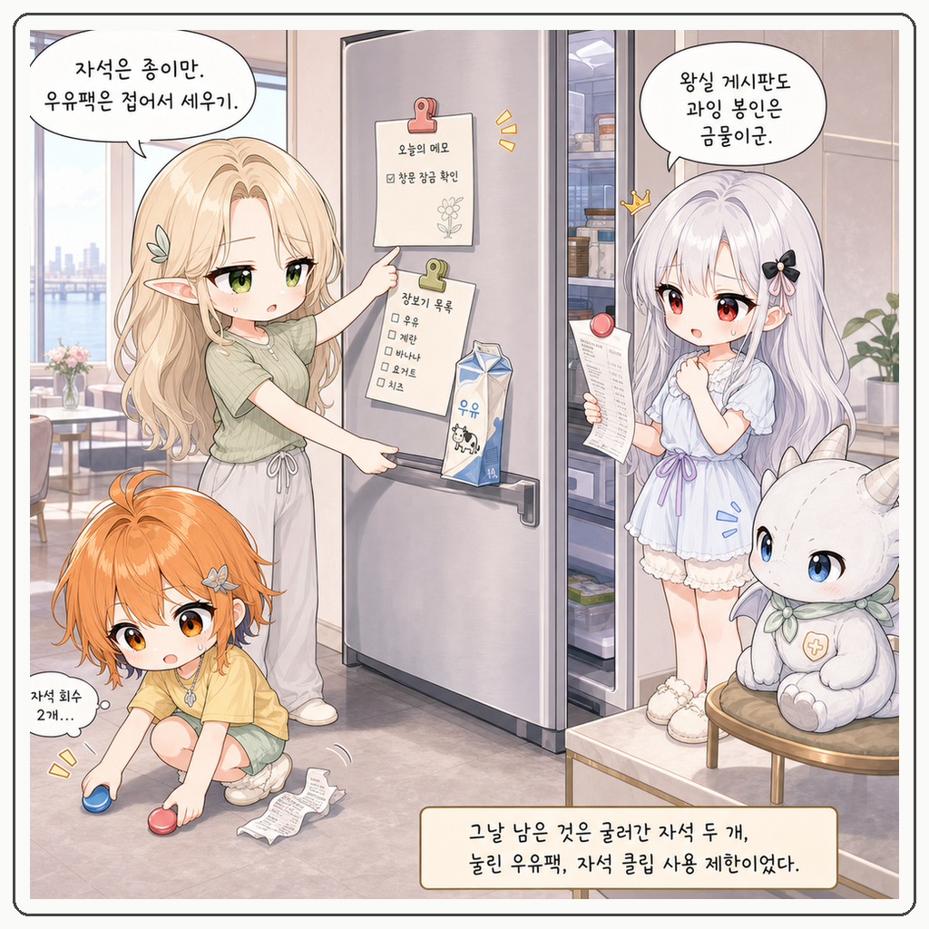 냉장고 자석 클립 재판 004컷