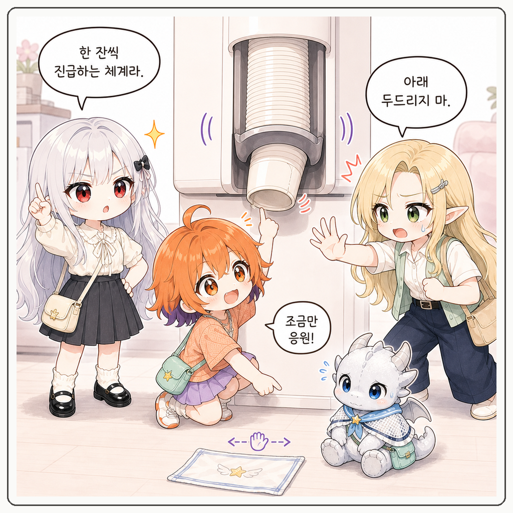 종이컵 탑 자동진급 002컷