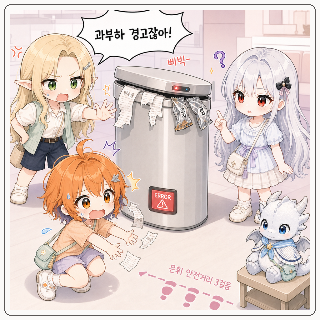 자동 센서 휴지통 오독 003컷