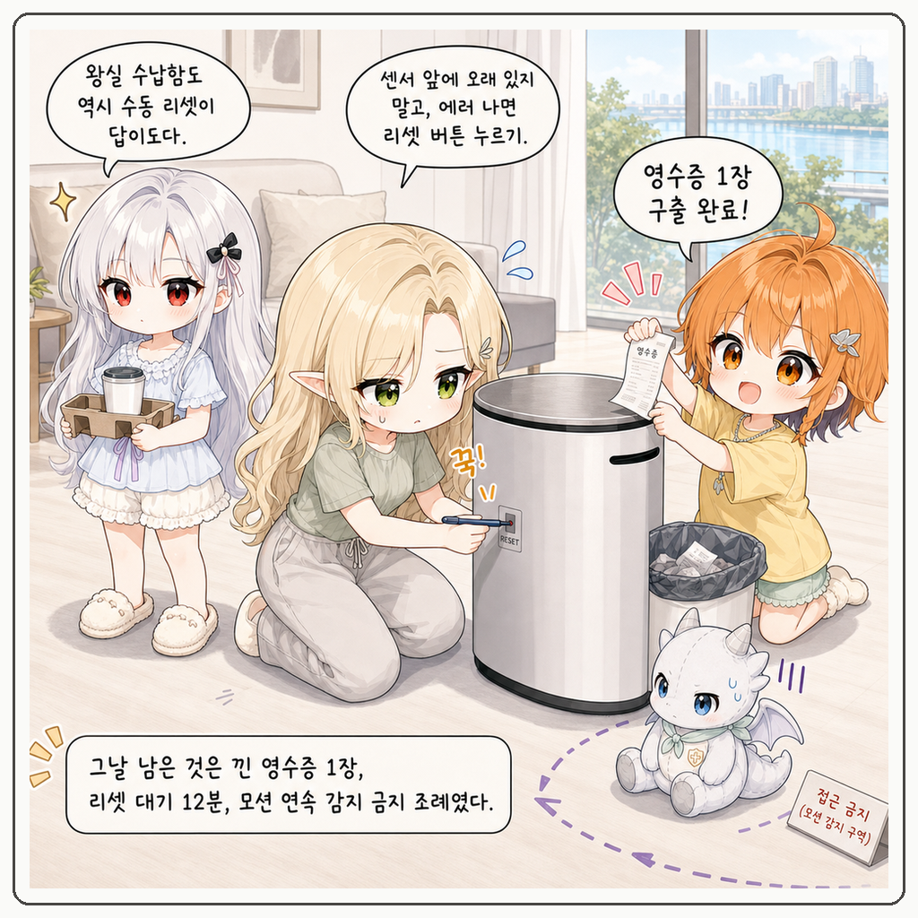 자동 센서 휴지통 오독 004컷