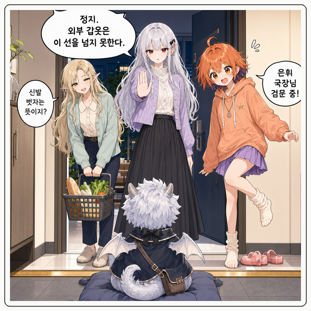 147화: 현관 국경 조약 (부제: 신발은 문밖의 갑옷입니다) 005컷