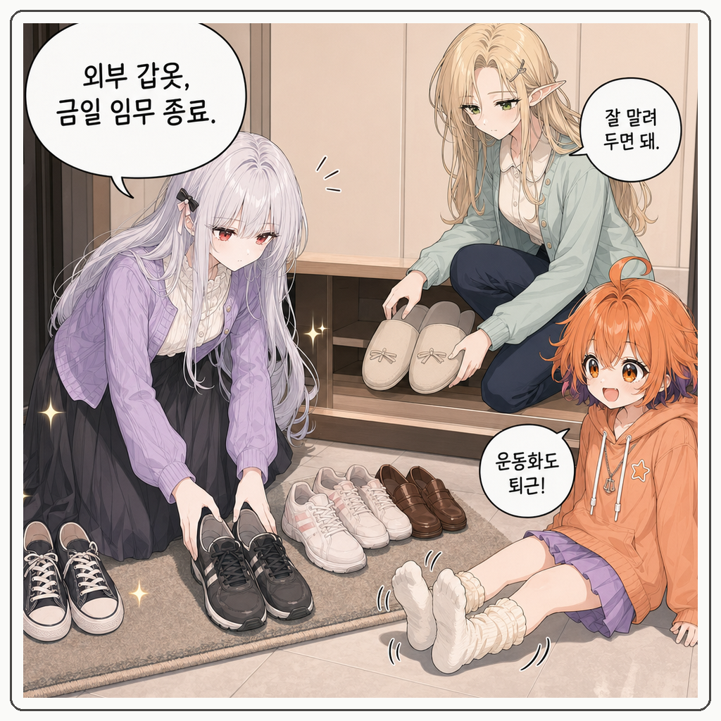 147화: 현관 국경 조약 (부제: 신발은 문밖의 갑옷입니다) 006컷
