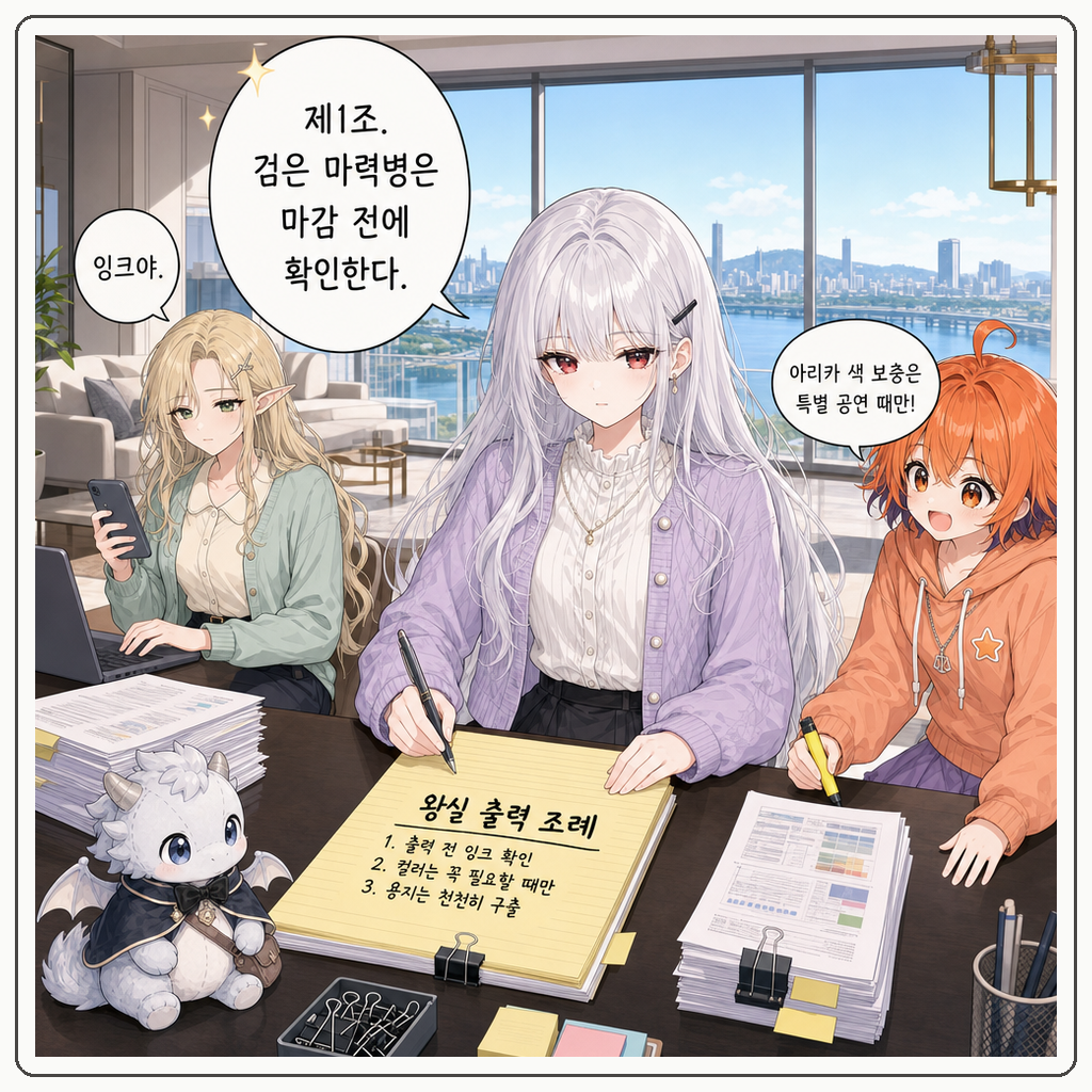 152화: 왕실 잉크 비상령 (부제: 프린터는 공물을 먹습니다) 009컷