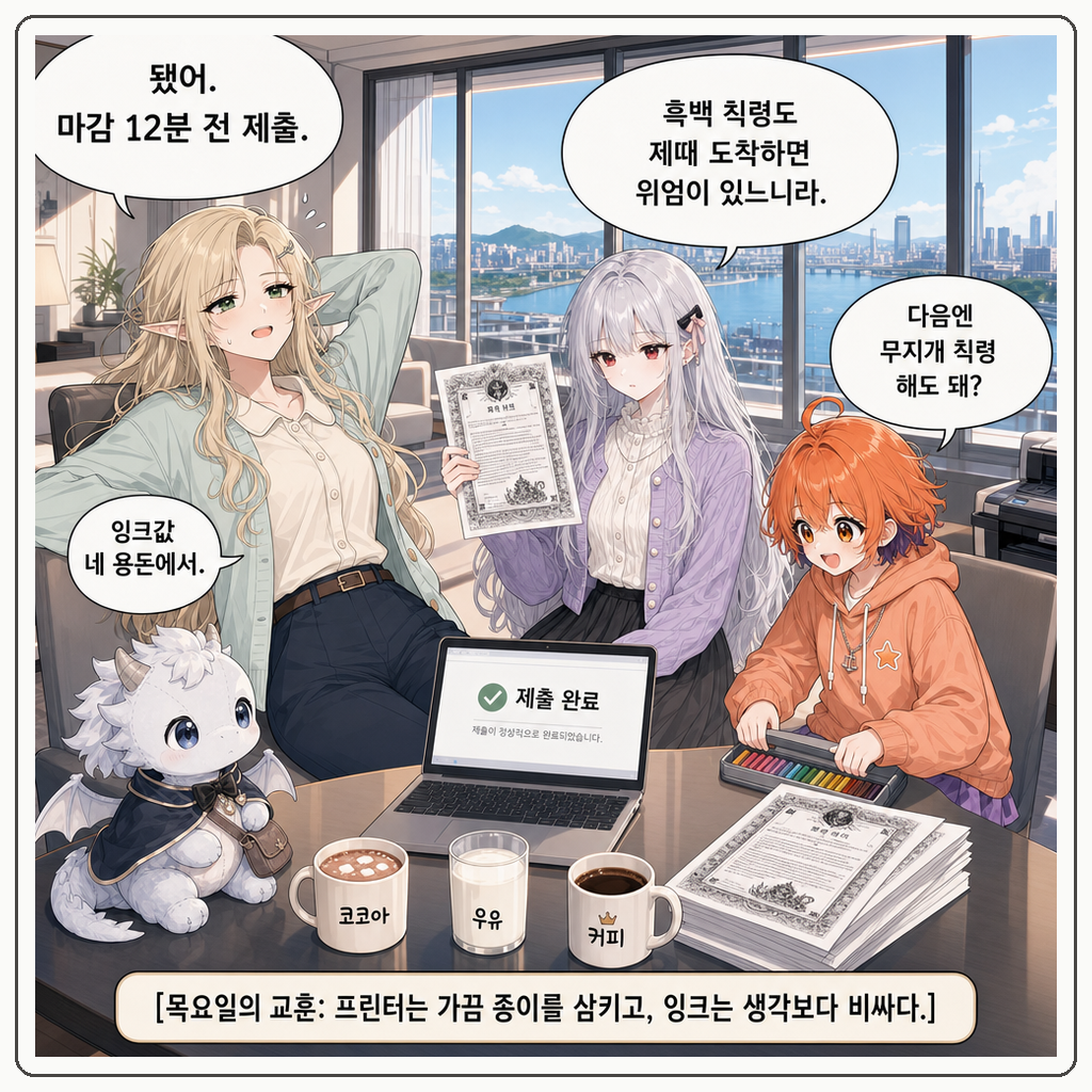 152화: 왕실 잉크 비상령 (부제: 프린터는 공물을 먹습니다) 010컷