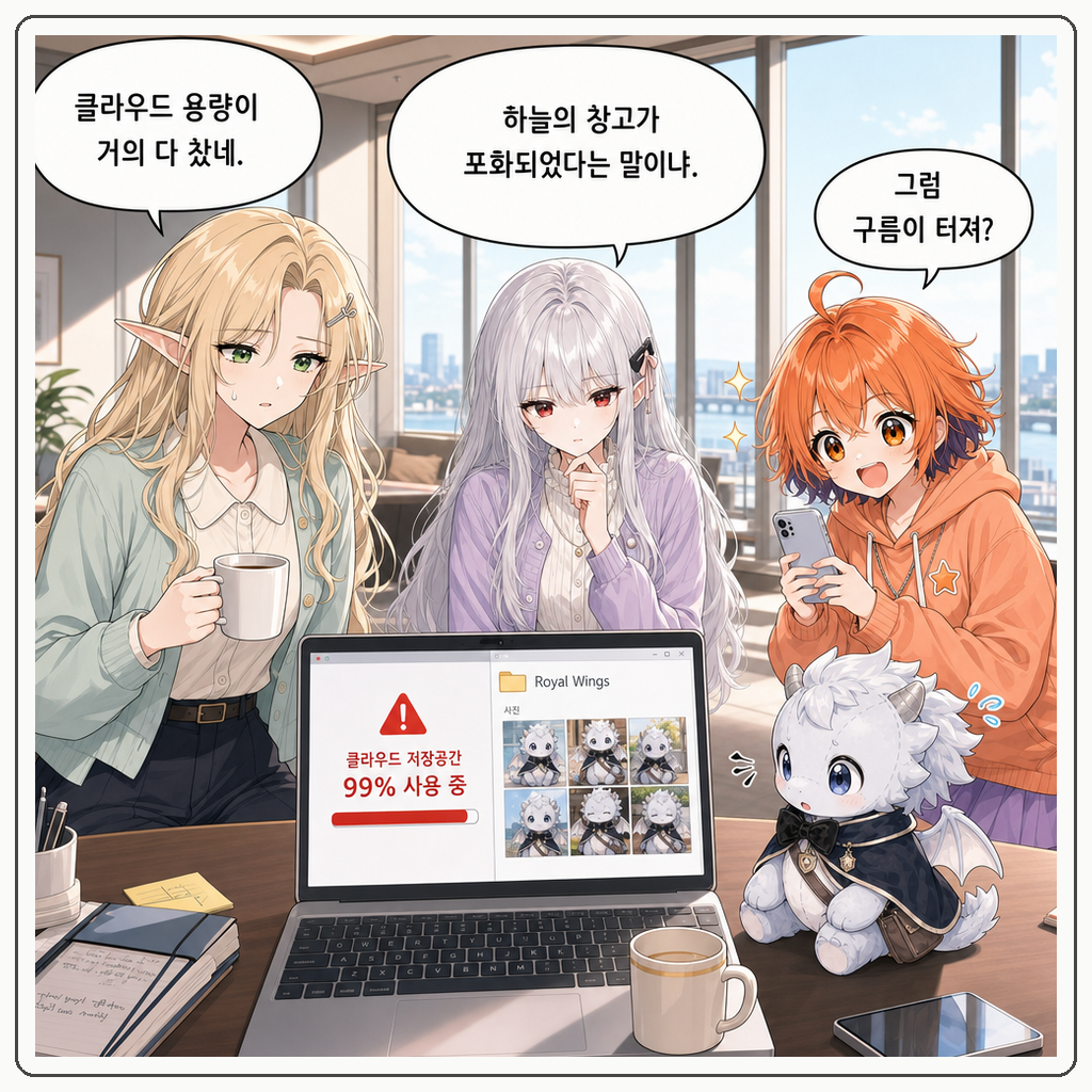 153화: 왕실 구름 창고 정리령 (부제: 하늘에도 용량 제한이 있습니다) 001컷
