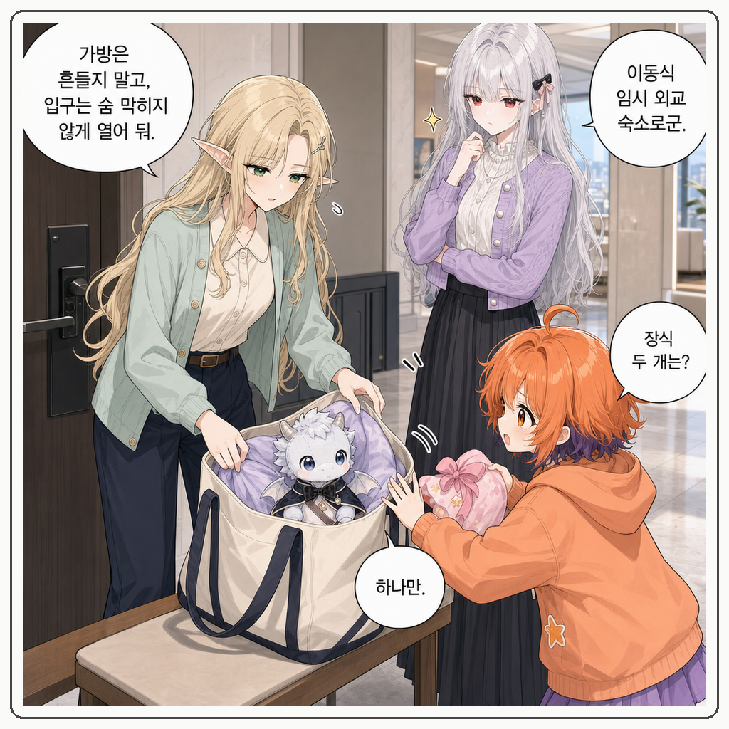 154화: 미아의 첫 수직 원정 (부제: 택배 보관함은 작은 동굴이 아닙니다) 002컷