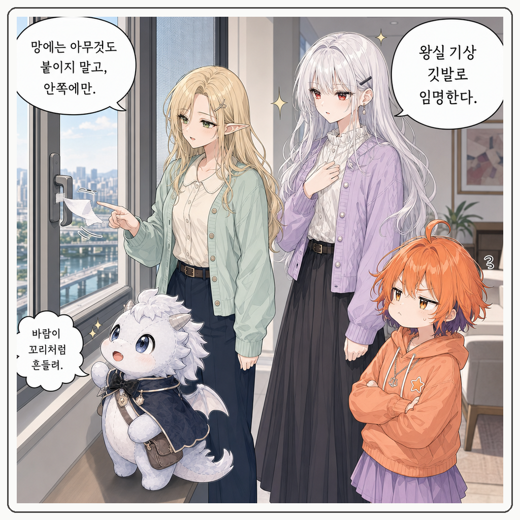 155화: 바람을 거르는 문 (부제: 방충망은 통과문이 아닙니다) 006컷