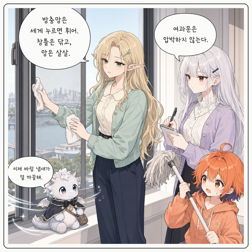 155화: 바람을 거르는 문 (부제: 방충망은 통과문이 아닙니다) 008컷