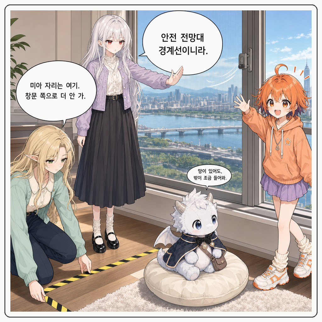 155화: 바람을 거르는 문 (부제: 방충망은 통과문이 아닙니다) 009컷