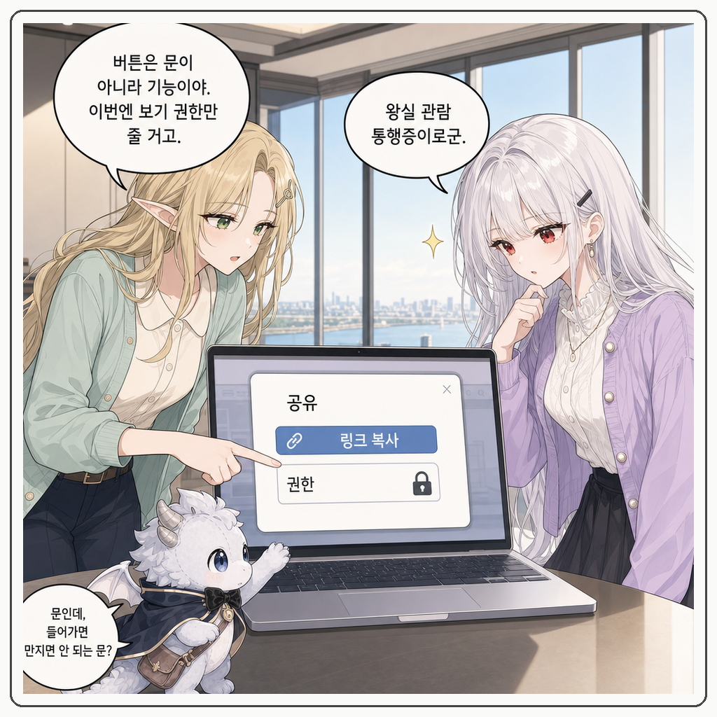 157화: 작은 문에는 열쇠가 필요하다 (부제: 공유 링크는 아무나 여는 문이 아닙니다) 002컷