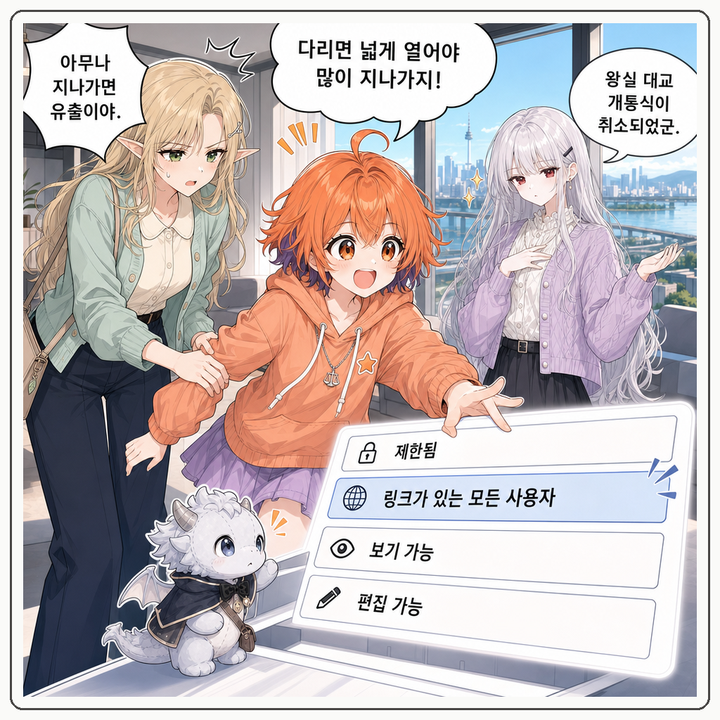 157화: 작은 문에는 열쇠가 필요하다 (부제: 공유 링크는 아무나 여는 문이 아닙니다) 003컷