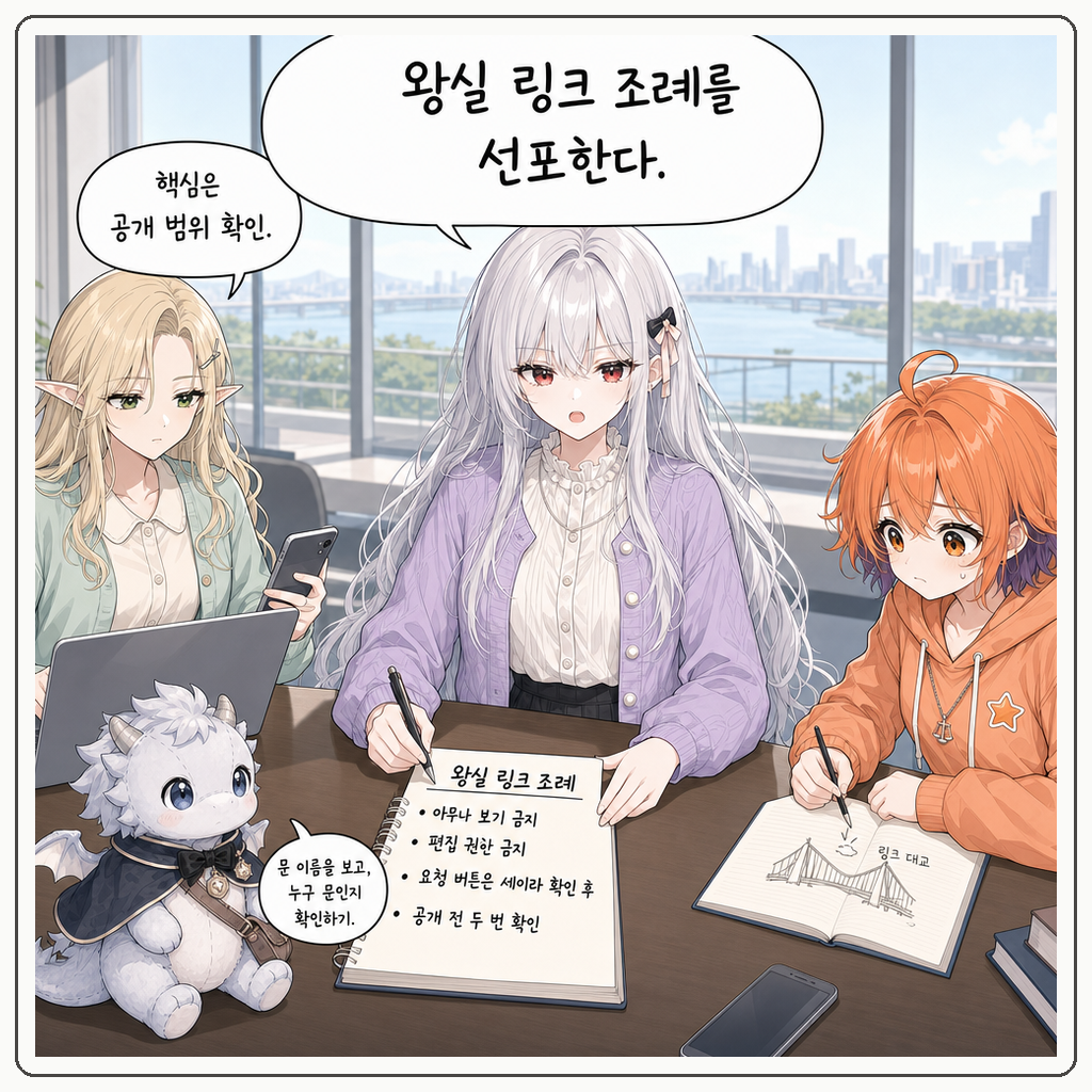 157화: 작은 문에는 열쇠가 필요하다 (부제: 공유 링크는 아무나 여는 문이 아닙니다) 009컷