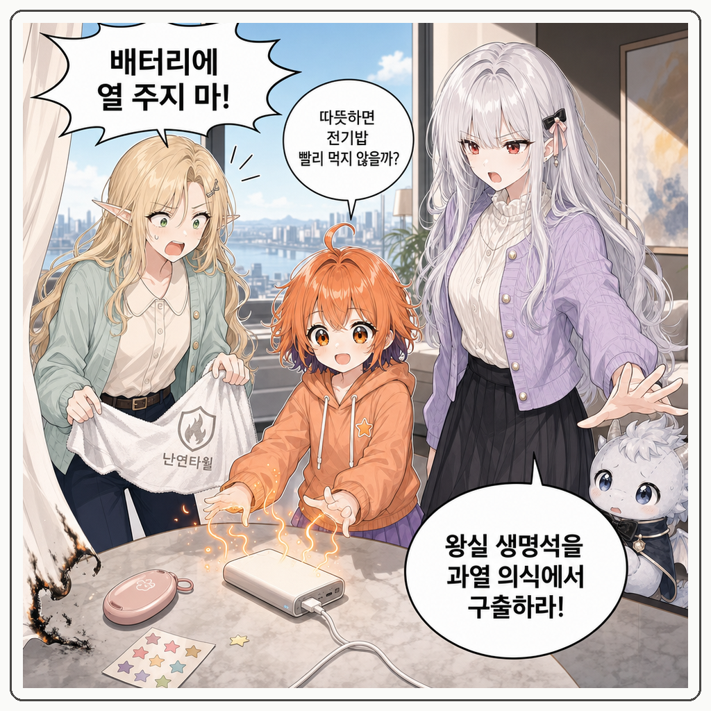 158화: 작은 불빛의 예비 심장 (부제: 보조배터리는 알이 아니고, 열기로 깨우는 것도 아닙니다) 004컷