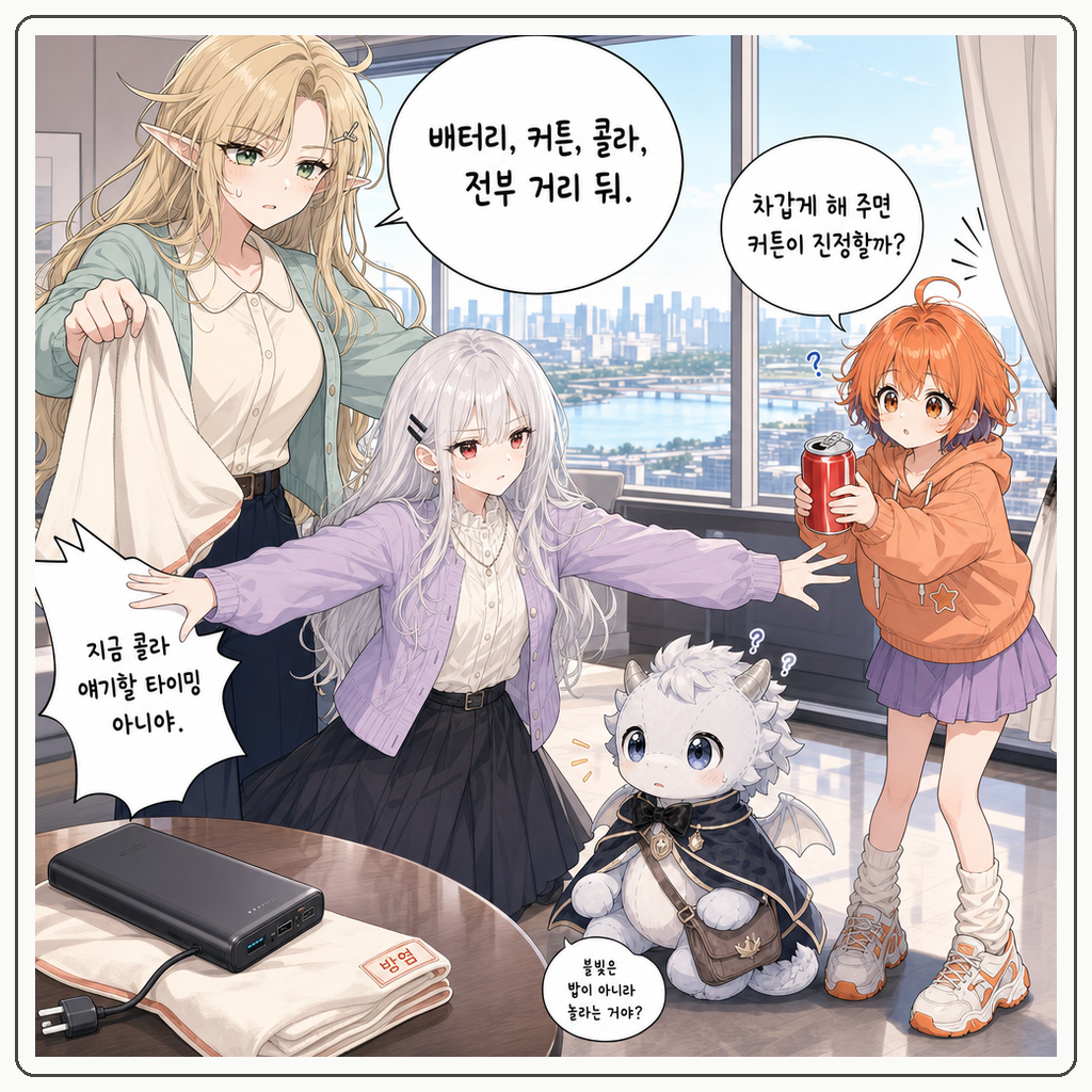 158화: 작은 불빛의 예비 심장 (부제: 보조배터리는 알이 아니고, 열기로 깨우는 것도 아닙니다) 005컷