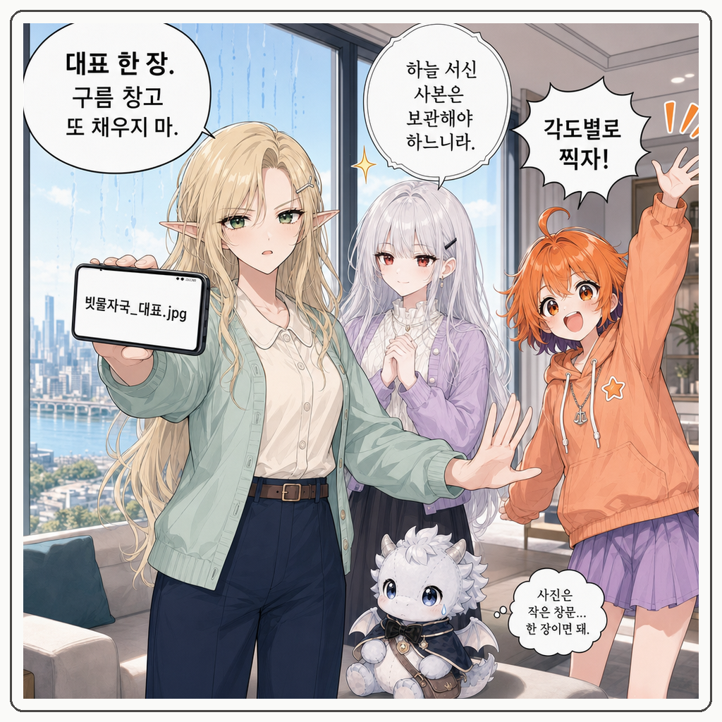 159화: 유리에 남은 빗물 글씨 (부제: 창문은 바깥이 쓰는 노트가 아닙니다) 008컷