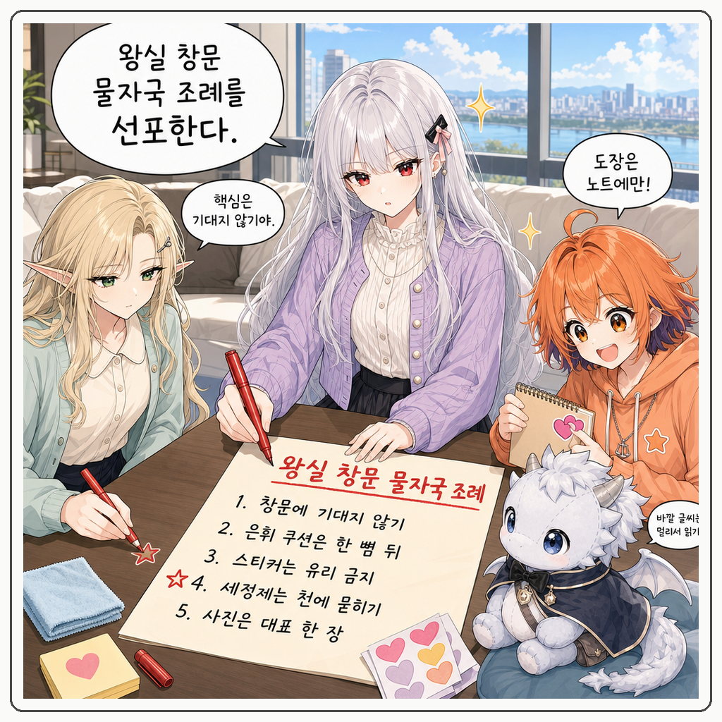 159화: 유리에 남은 빗물 글씨 (부제: 창문은 바깥이 쓰는 노트가 아닙니다) 009컷