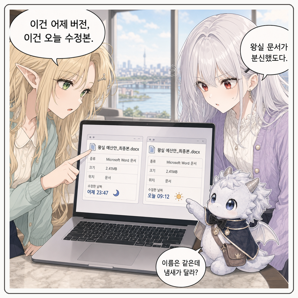160화: 같은 이름의 두 문 (부제: 파일 이름은 문패이지 통로가 아닙니다) 002컷