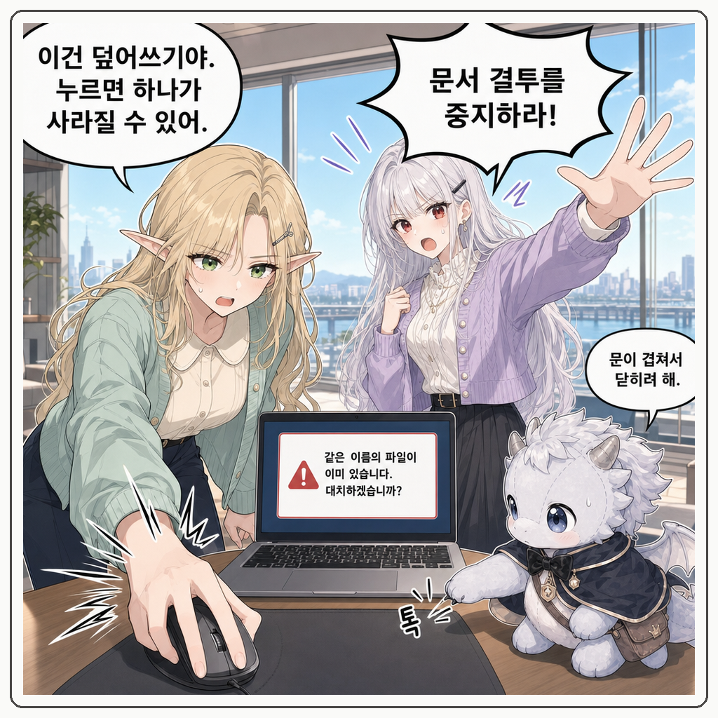 160화: 같은 이름의 두 문 (부제: 파일 이름은 문패이지 통로가 아닙니다) 004컷