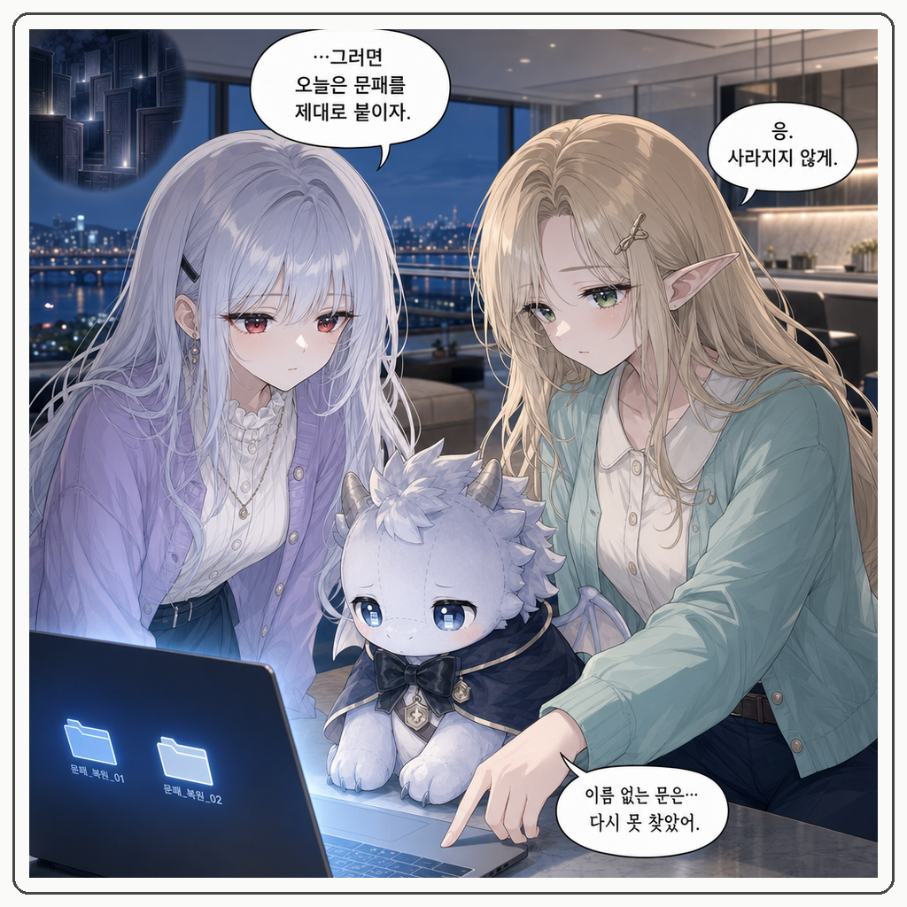 160화: 같은 이름의 두 문 (부제: 파일 이름은 문패이지 통로가 아닙니다) 006컷
