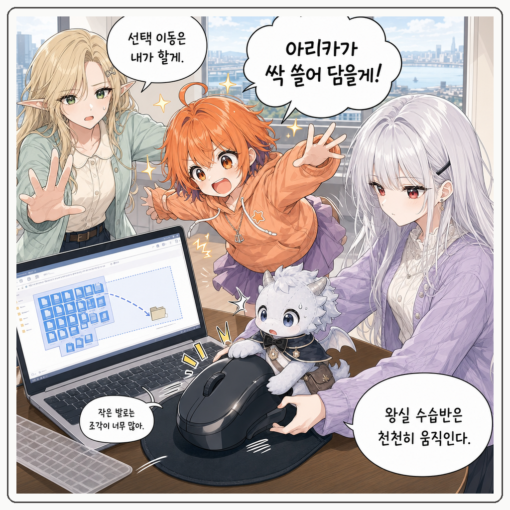 162화: 왕실 압축 해제령 (부제: 폴더는 터뜨리는 상자가 아닙니다) 005컷