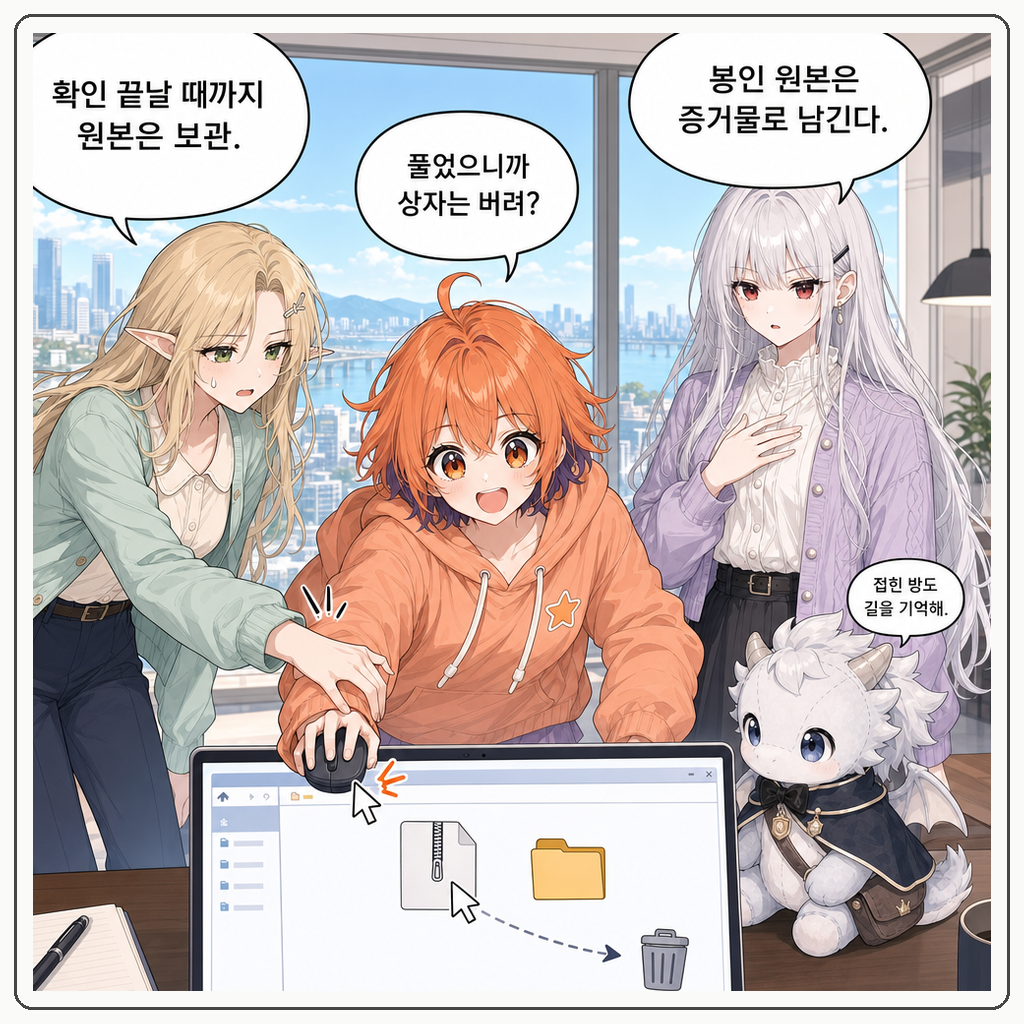 162화: 왕실 압축 해제령 (부제: 폴더는 터뜨리는 상자가 아닙니다) 008컷