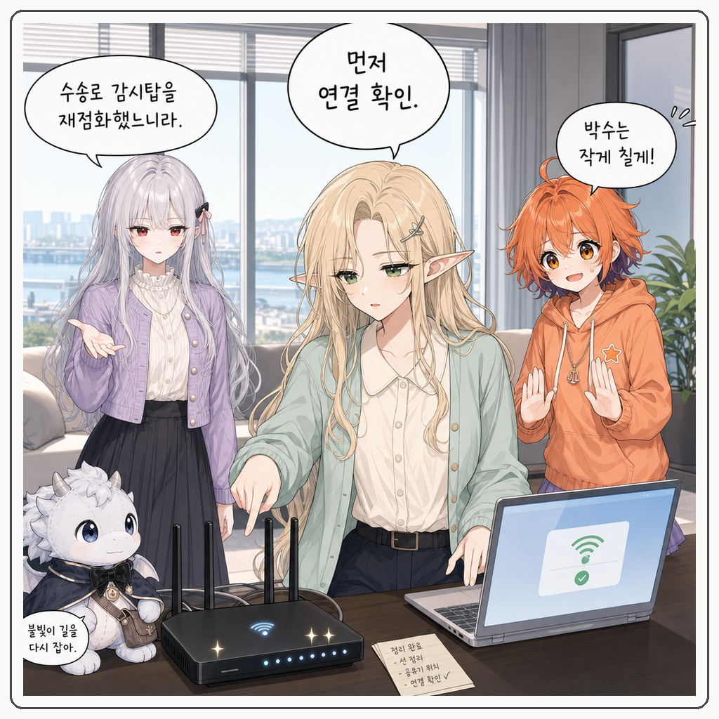 163화: 멈춘 파란 줄의 방 (부제: 다운로드는 문이 닫혔다고 두드리는 것이 아닙니다) 007컷