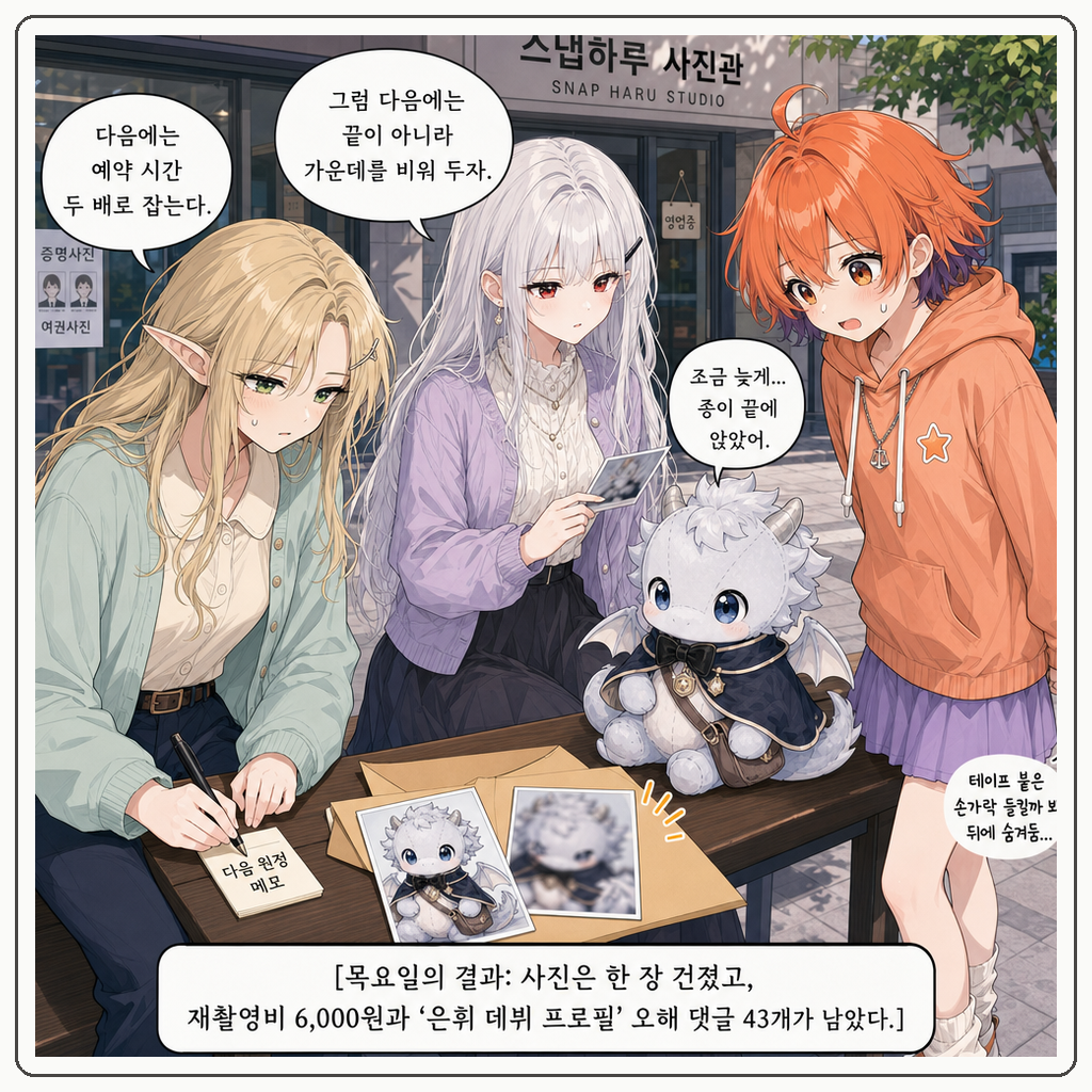 166화: 작은 몸의 증명사진 (부제: 사진기는 몸을 대신 만들어 주지 않습니다) 010컷