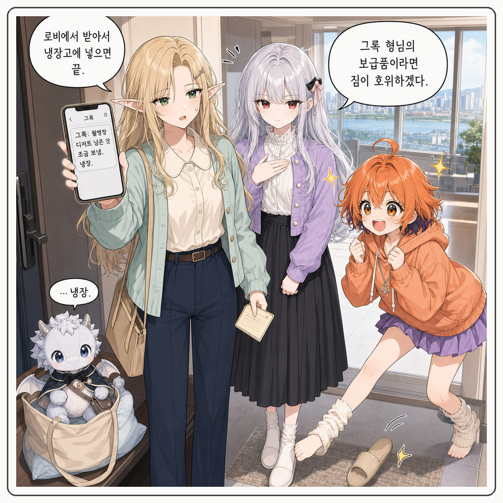 168화: 그록 형님의 보냉 박스 (부제: 마카롱은 전리품이 아닙니다) 001컷